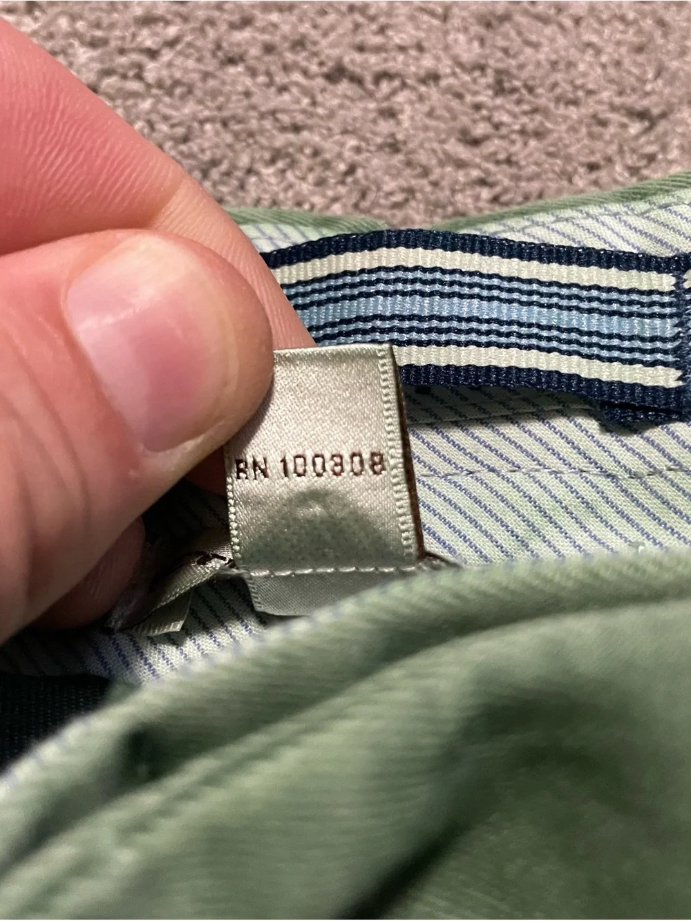 Peter Millar Chino Pants Men’s 36x32 Green Pima Cotton Flat Front Casual Golf